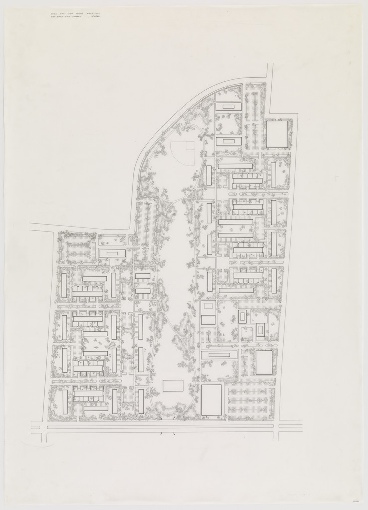 Pavilion Apartments and Town Houses, Lafayette Park, Detroit, MI (Site plan)