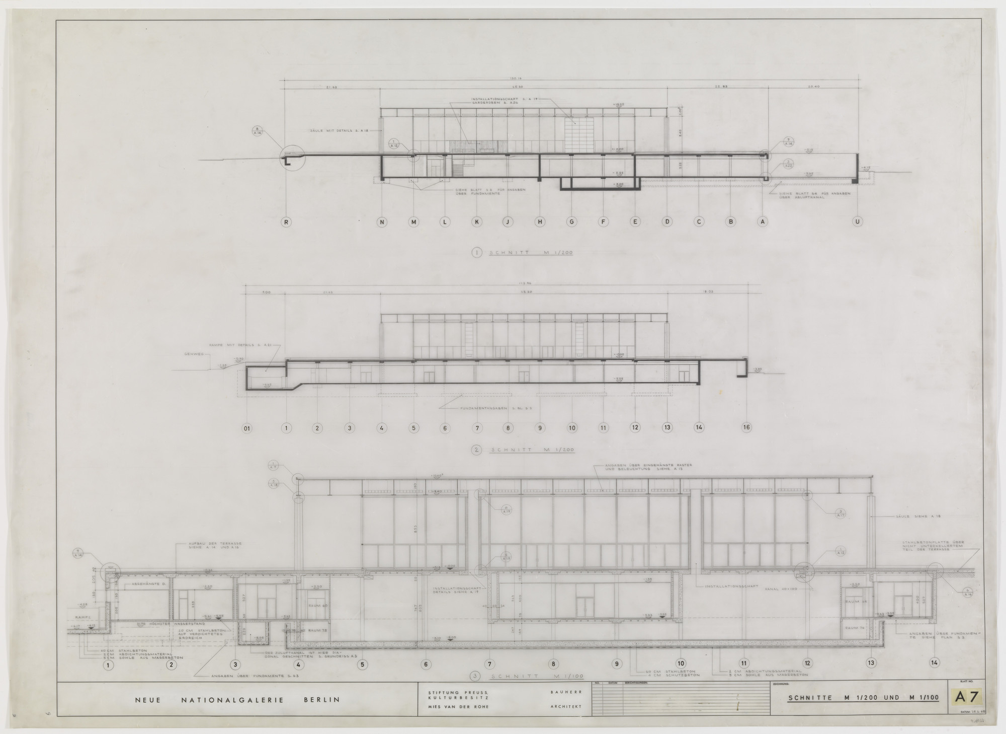 Ludwig Mies van der Rohe. New National Gallery, Berlin