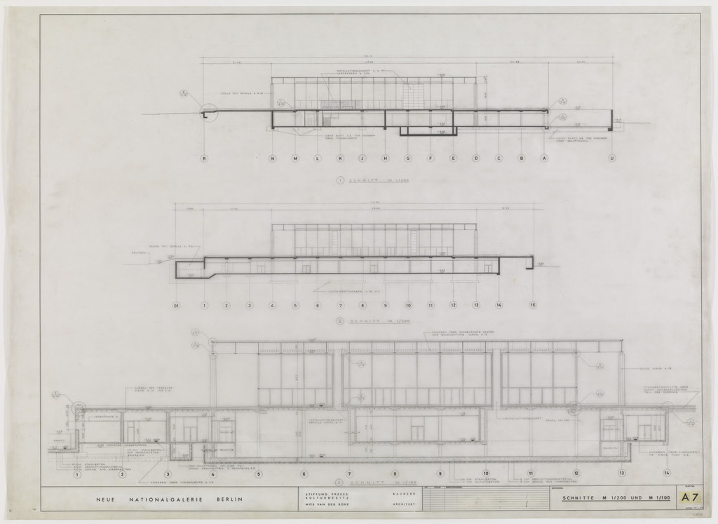 New National Gallery, Berlin, Germany (Sections)