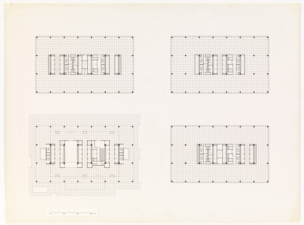 Toronto-Dominion Centre, Toronto, Ontario, Canada (Floor plans)