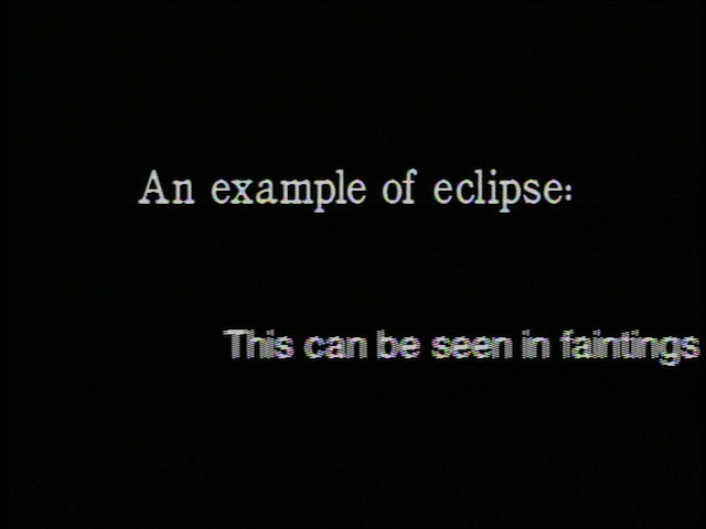 Steve Reinke. Three Examples from The Hundred Videos