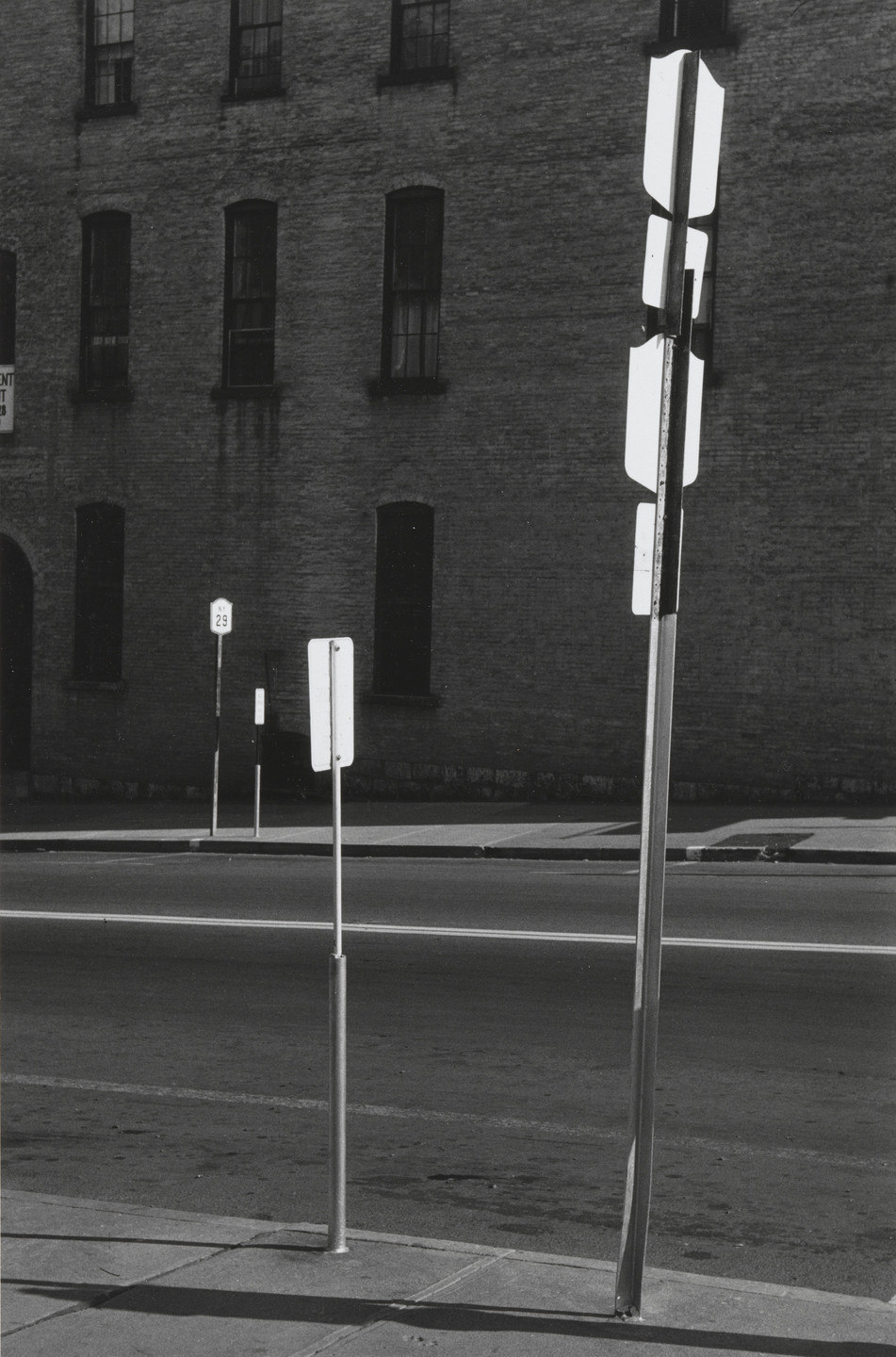 Louis Stettner. Street Signs, Saratoga Springs. 1956