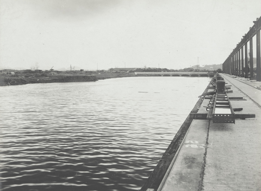 Balboa Terminals. Slip #2, looking along North side of Pier #18