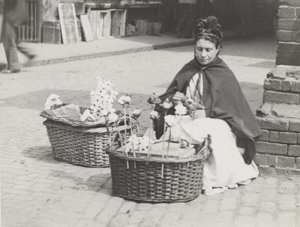 The Flower Woman at Ludgate Hill Station