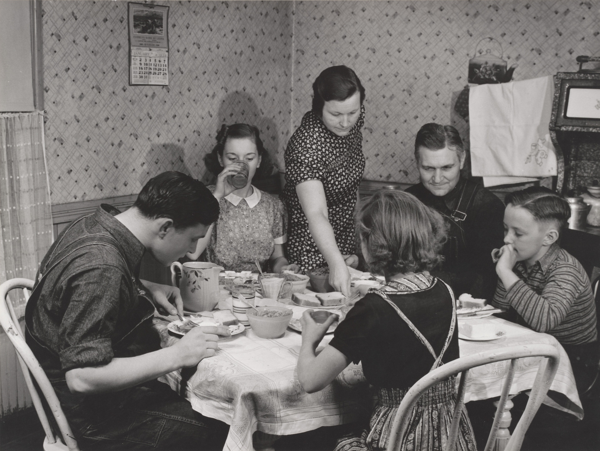 J. W. McManigal. Farm Family. 1930s