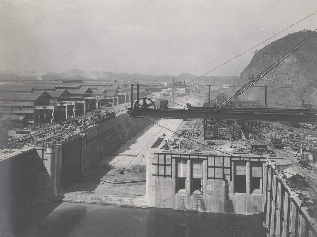 Balboa Terminals. Dry Dock #1. Before Flooding. Looking East