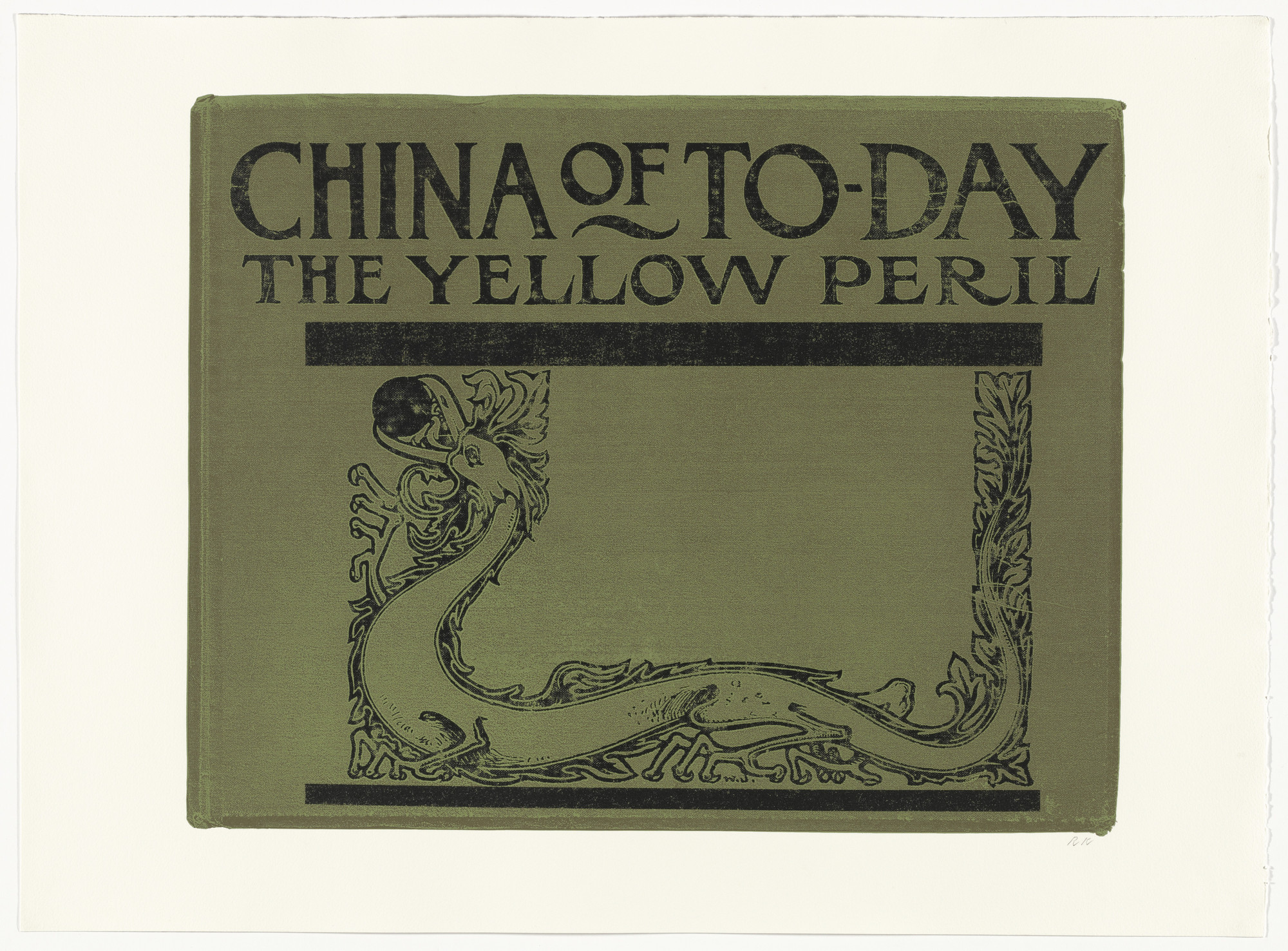 R. B. Kitaj. China of To-day from In Our Time: Covers for a Small Library After the Life for the Most Part