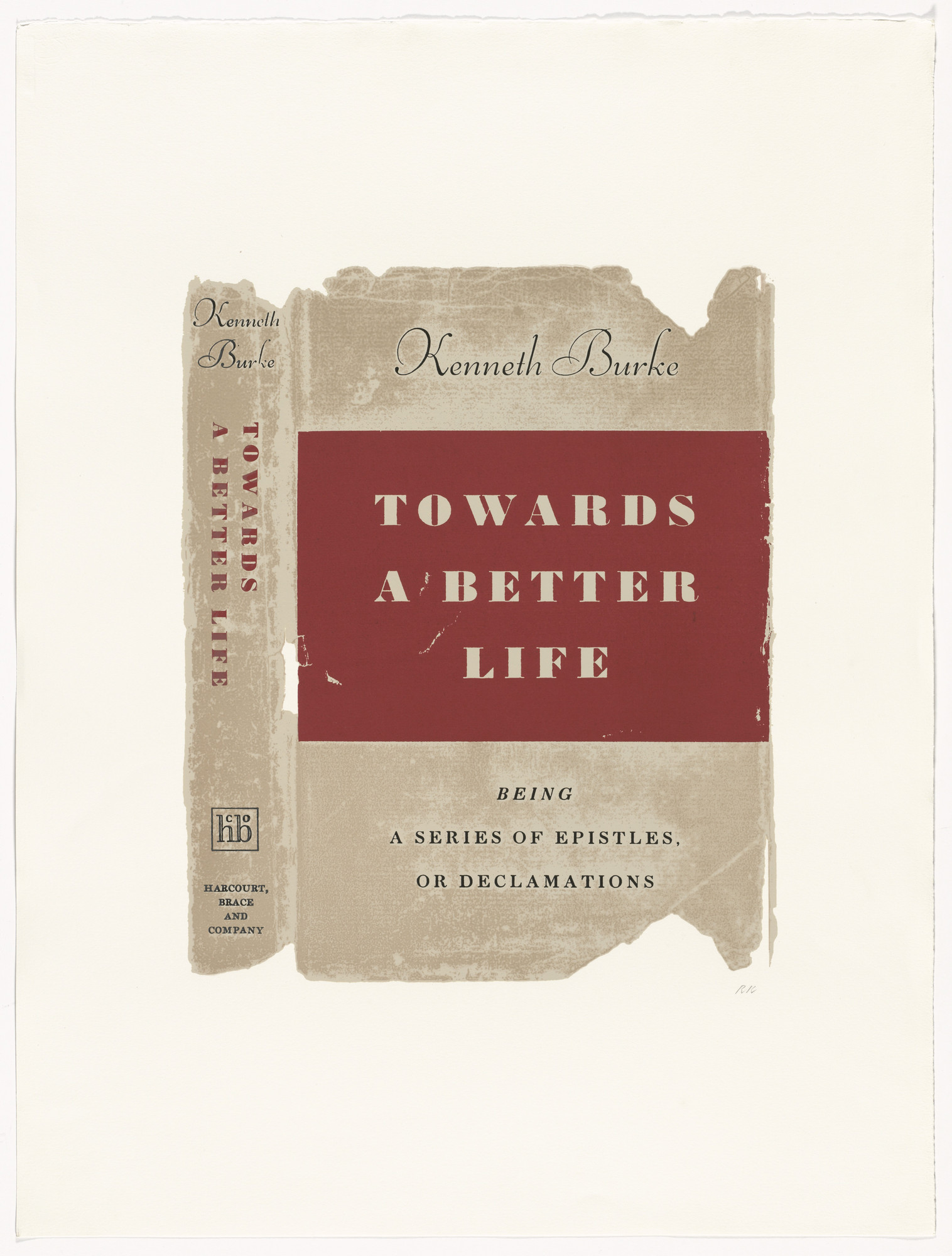 R. B. Kitaj. Towards a Better Life from In Our Time: Covers for a Small Library After the Life for the Most Part