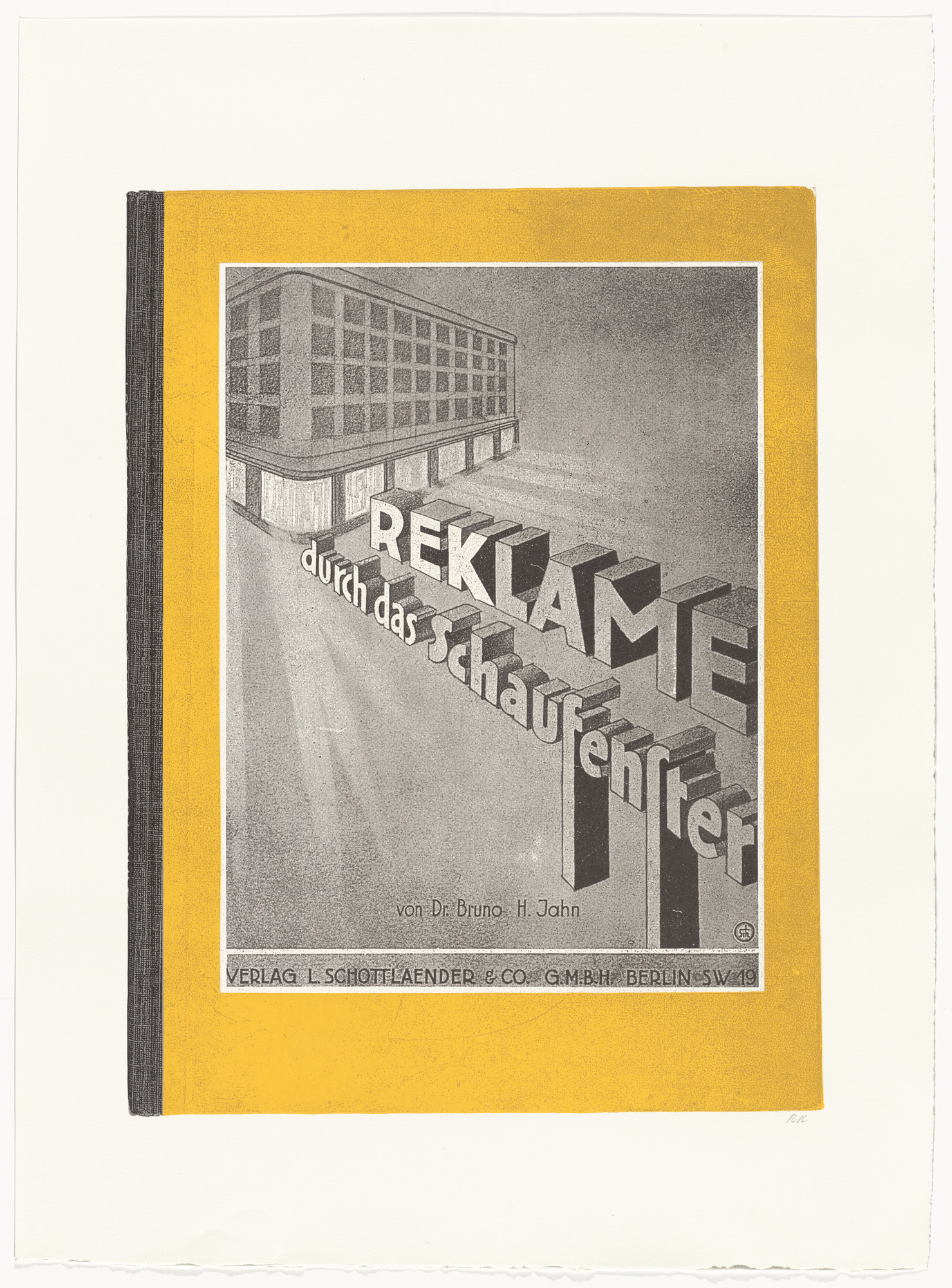 R. B. Kitaj. Reklame durch das Schaufenster from In Our Time: Covers for a Small Library After the Life for the Most Part