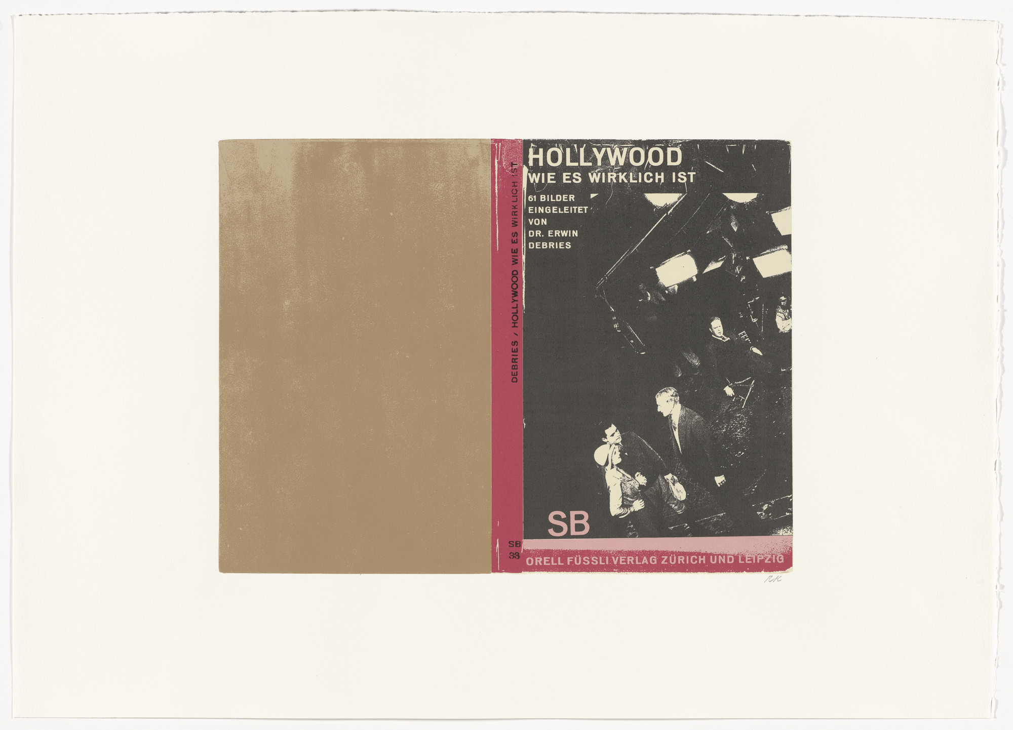 R. B. Kitaj. Hollywood, wie es wirklich ist from In Our Time: Covers for a Small Library After the Life for the Most Part