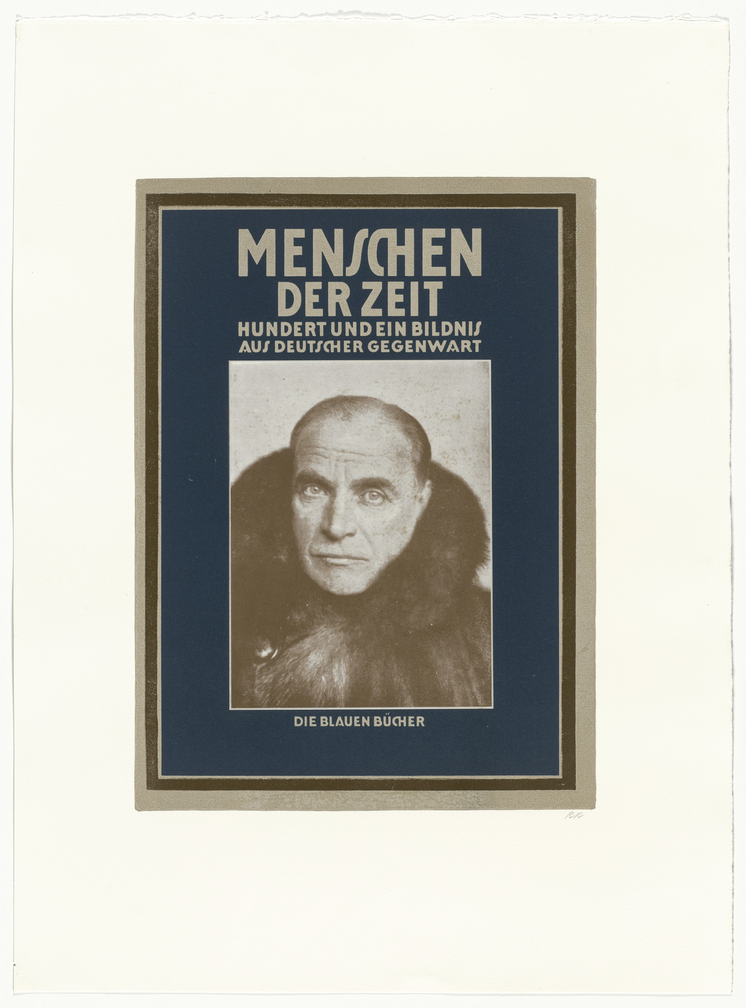 R. B. Kitaj. Menschen der Zeit from In Our Time: Covers for a Small Library After the Life for the Most Part