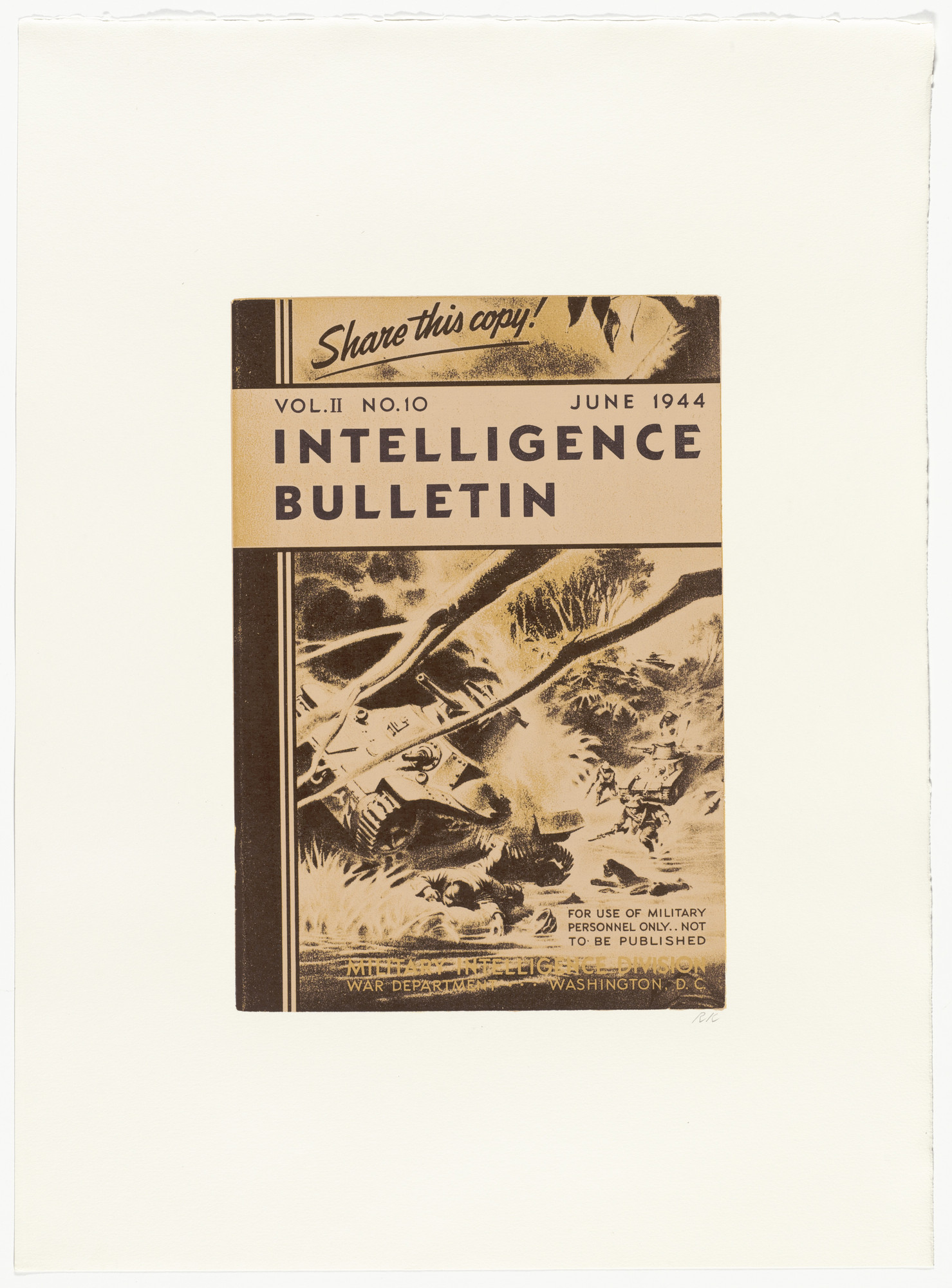 R. B. Kitaj. Intelligence Bulletin from In Our Time: Covers for a Small Library After the Life for the Most Part