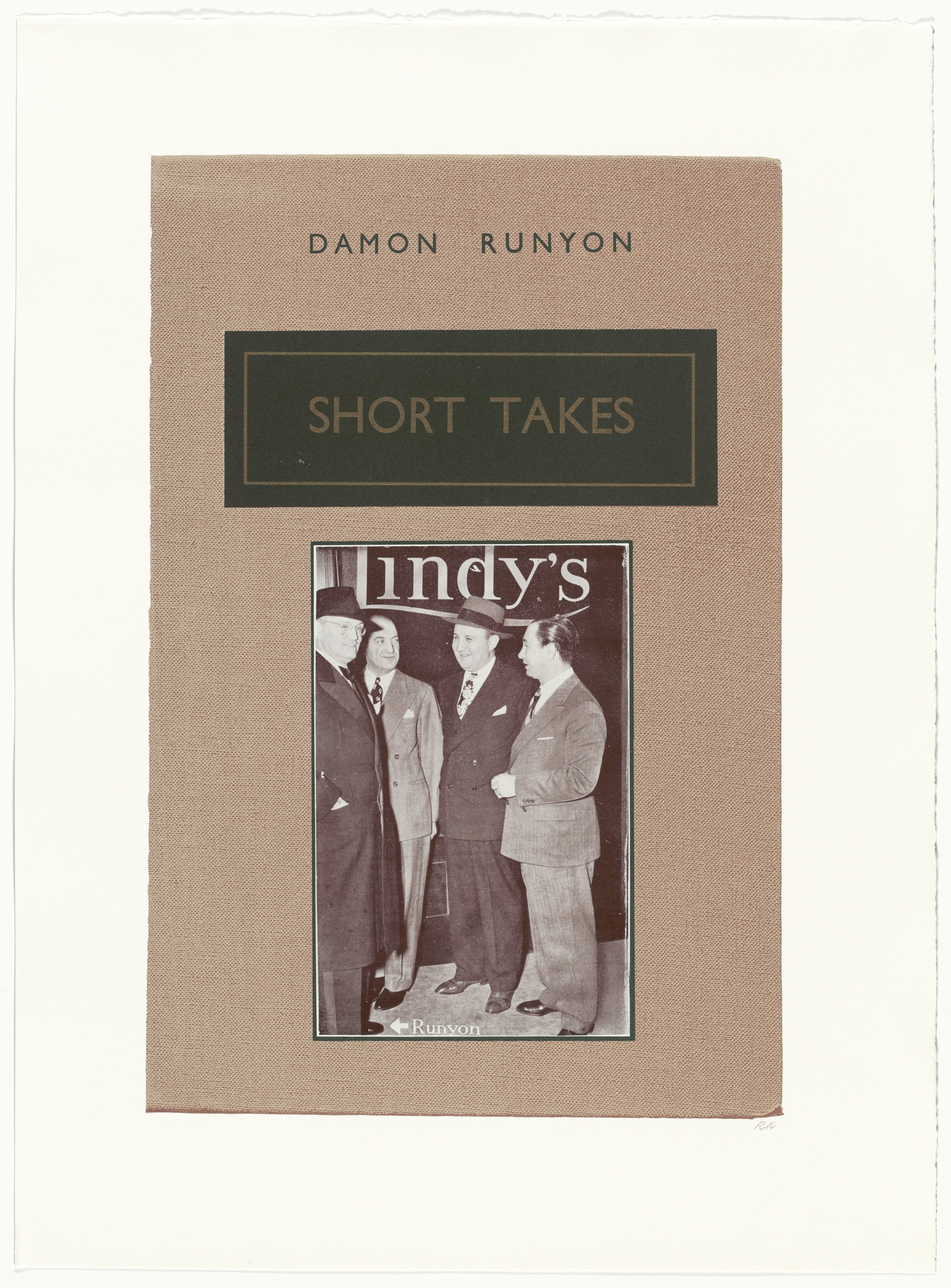 R. B. Kitaj. Short takes from In Our Time: Covers for a Small Library After the Life for the Most Part