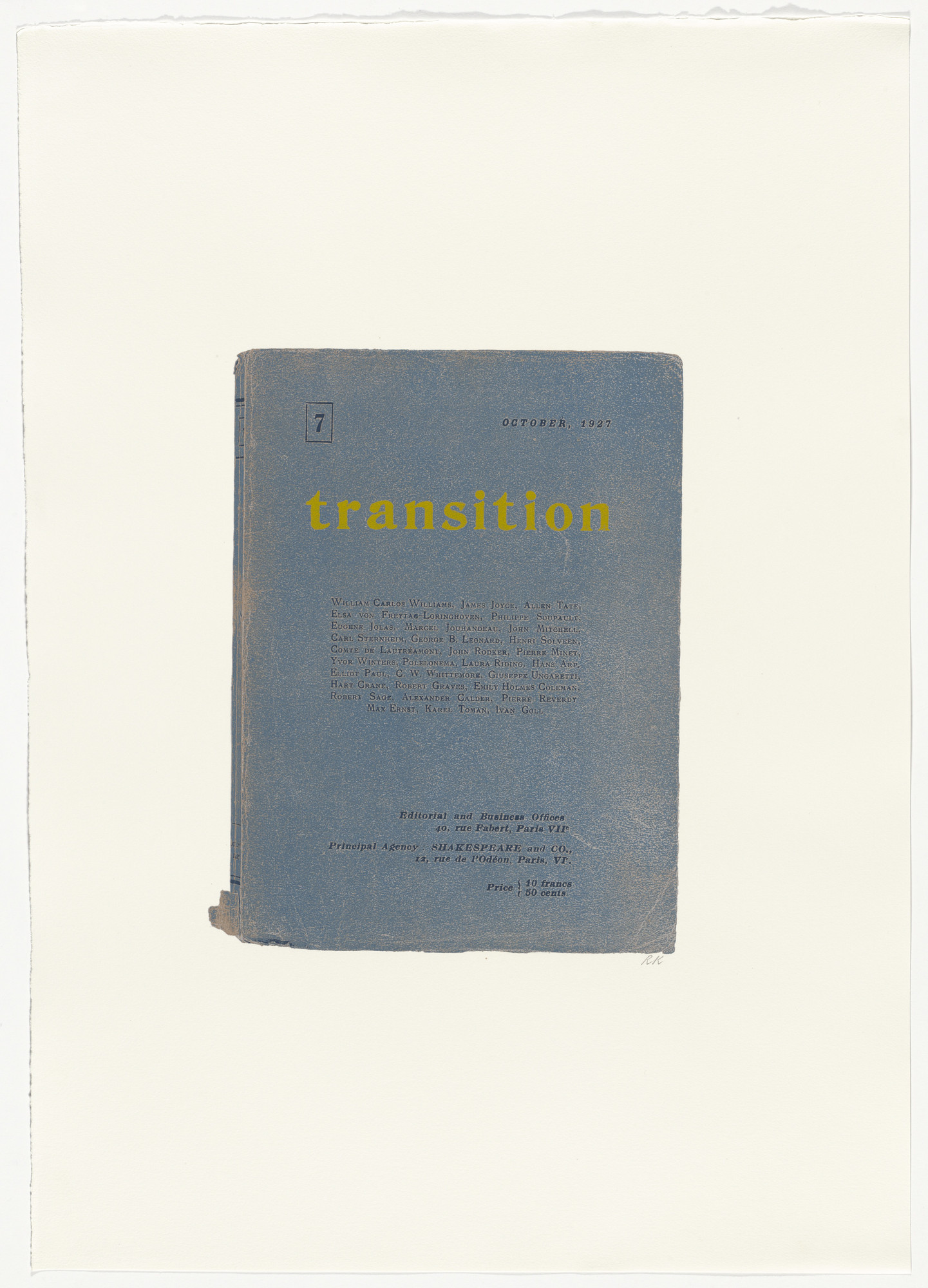 R. B. Kitaj. transition from In Our Time: Covers for a Small Library After the Life for the Most Part