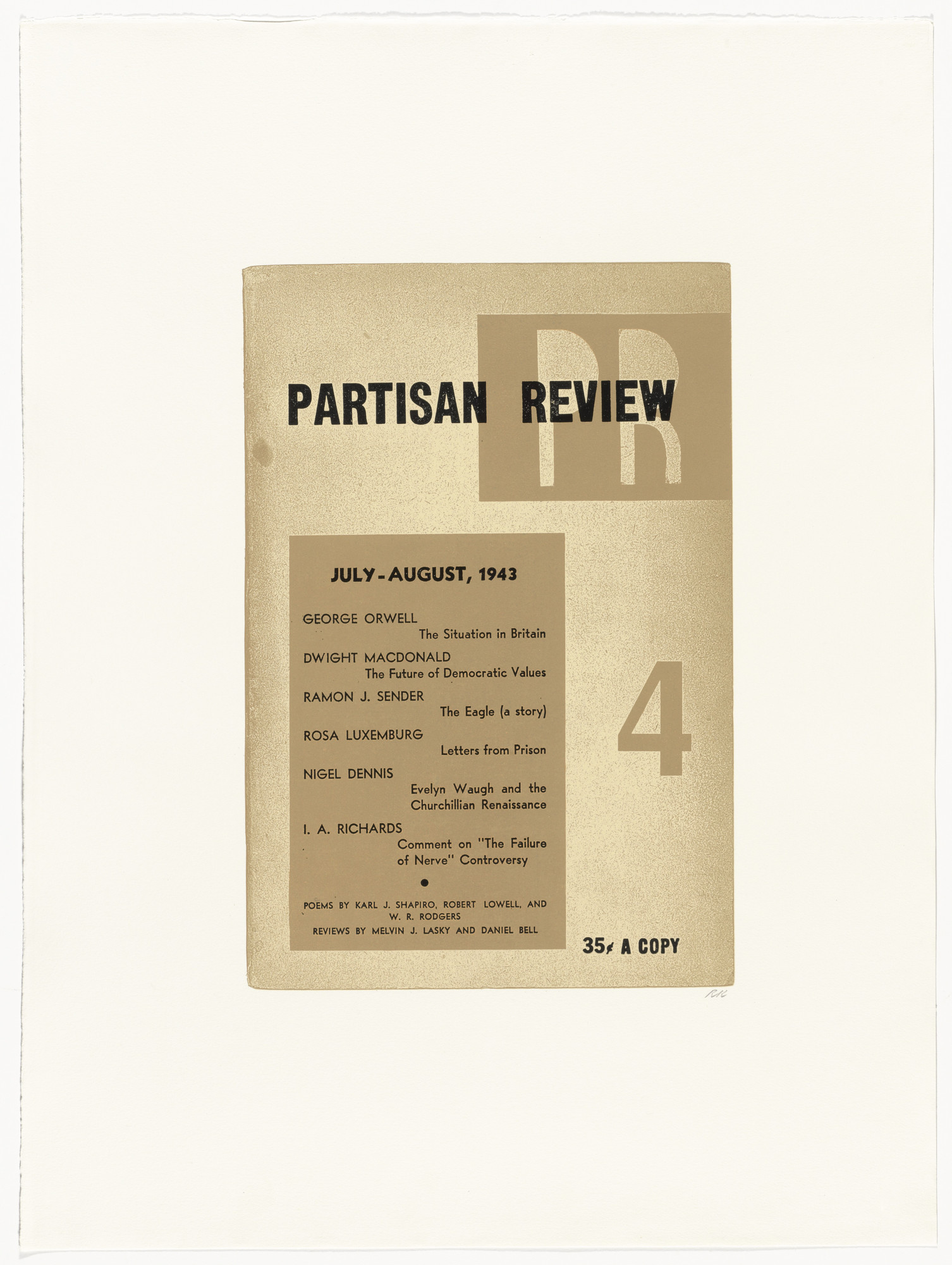 R. B. Kitaj. Partisan Review from In Our Time: Covers for a Small Library After the Life for the Most Part