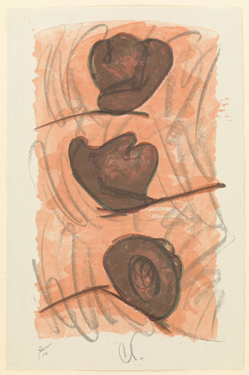 Claes Oldenburg. Three Hats from For Meyer Schapiro. 1974