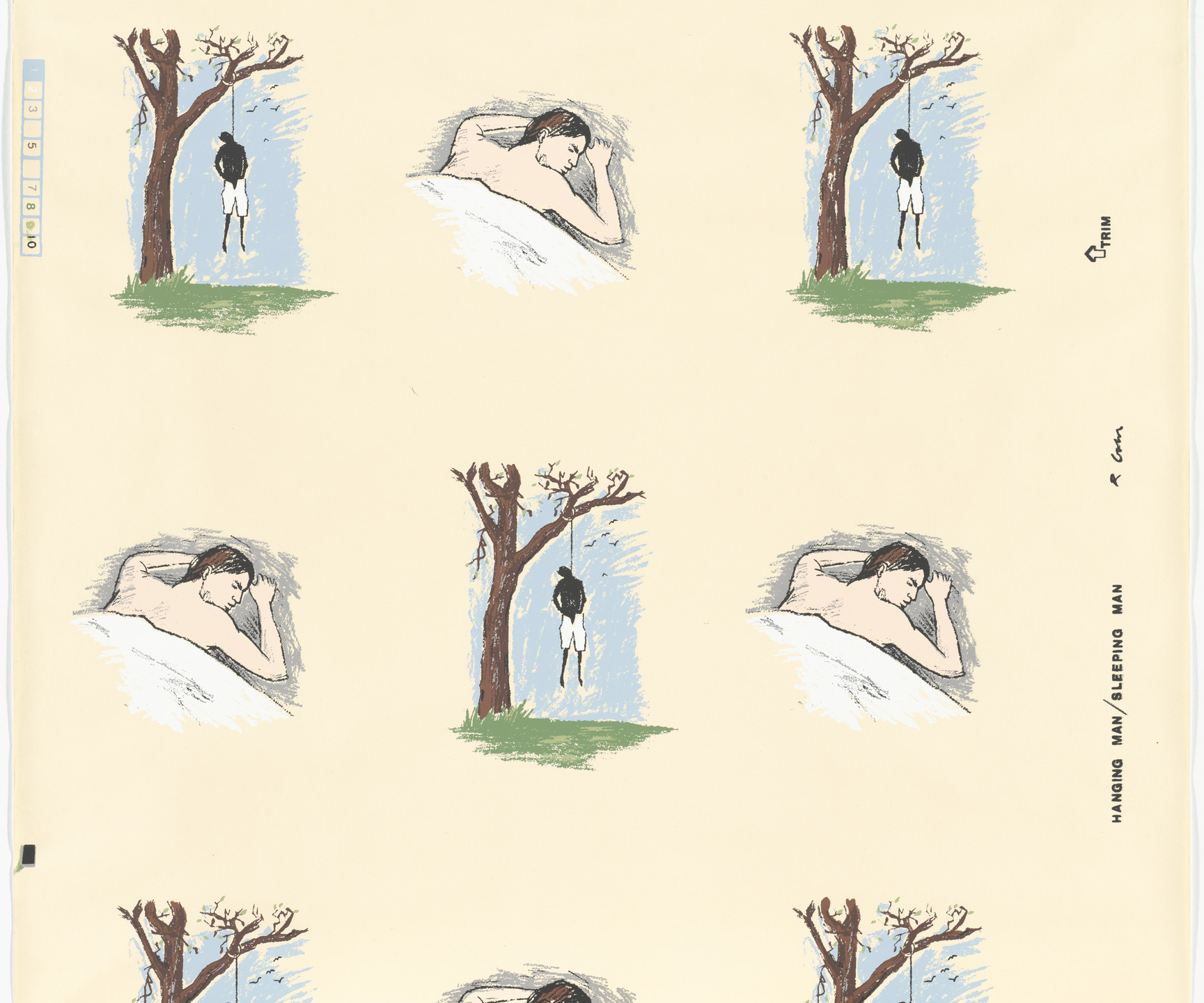 Robert Gober. Hanging Man / Sleeping Man. 1989