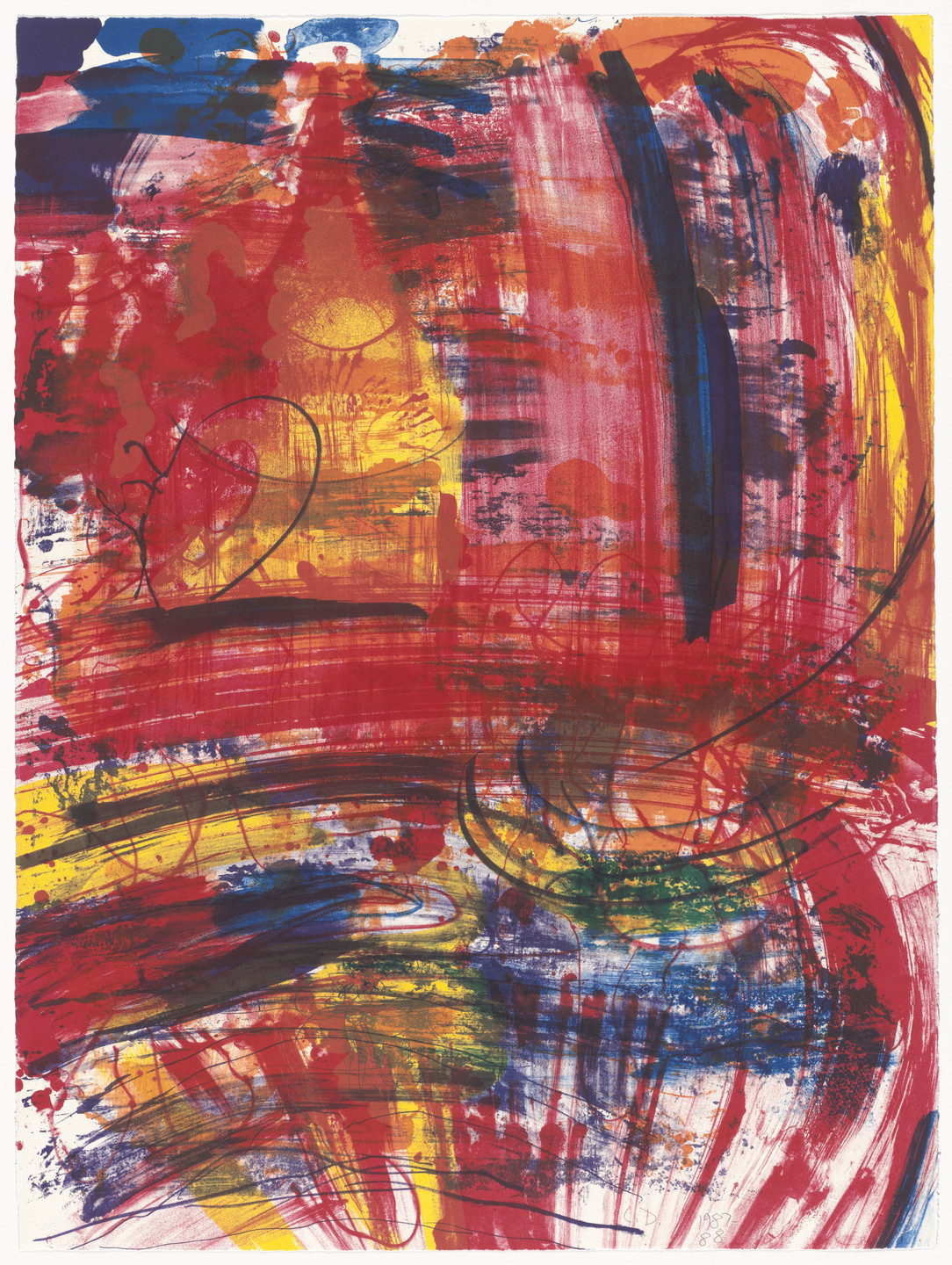 Carroll Dunham. Purple (3rd) from Red Shift. 1987–88