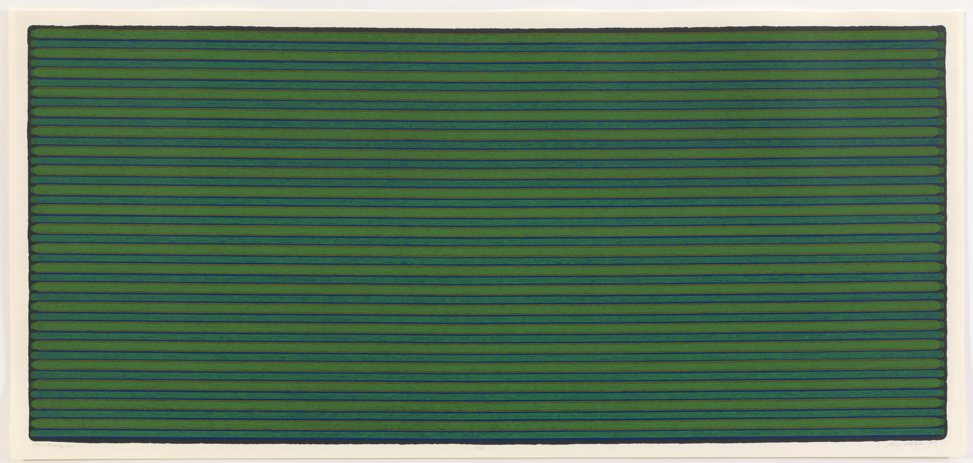 Dan Walsh. OGV-Blackgreen from Untitled (OGV-Blackviolet, OGV-Blackgreen, and OGV-Blackorange). 2007