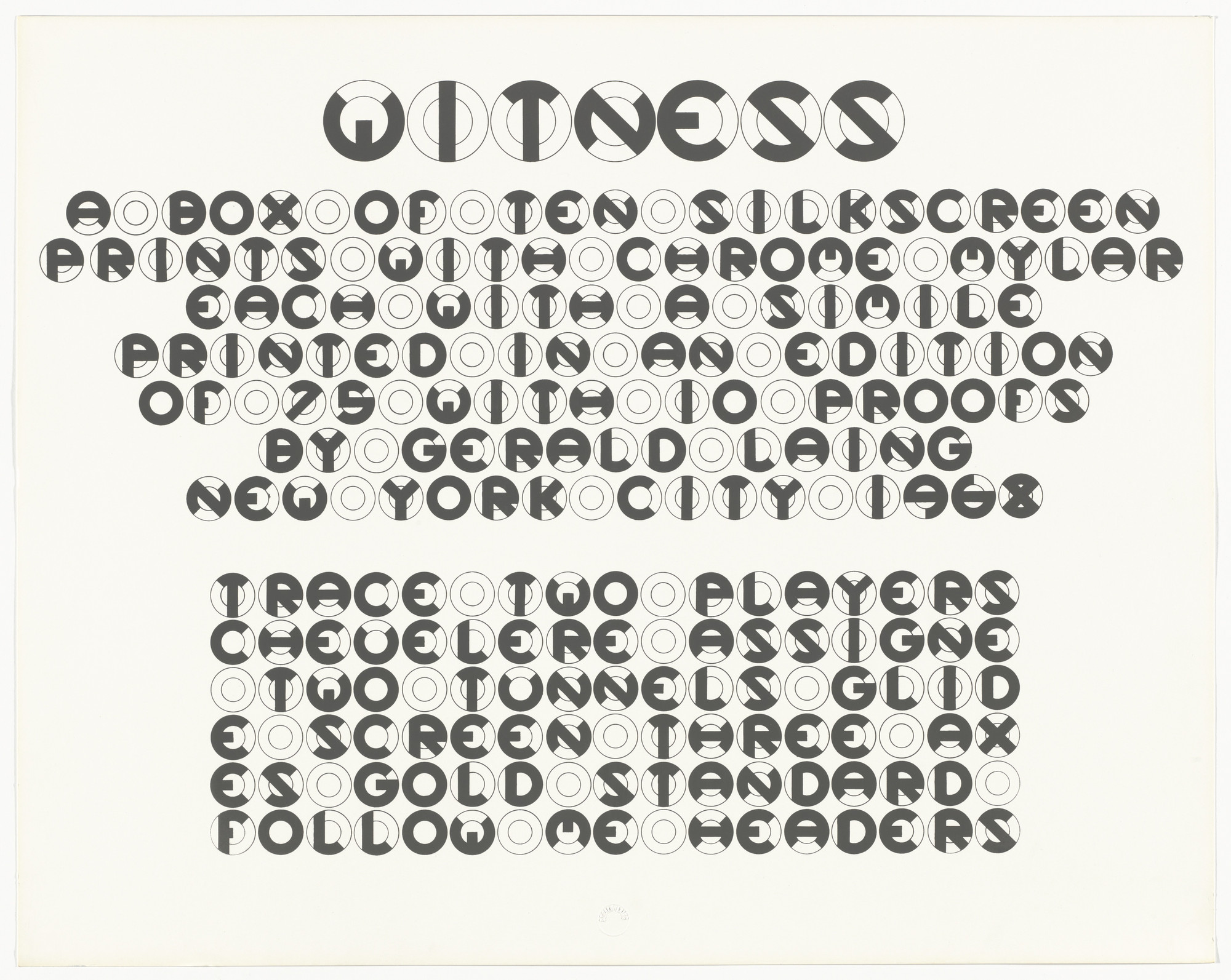 Gerald Laing. Witness