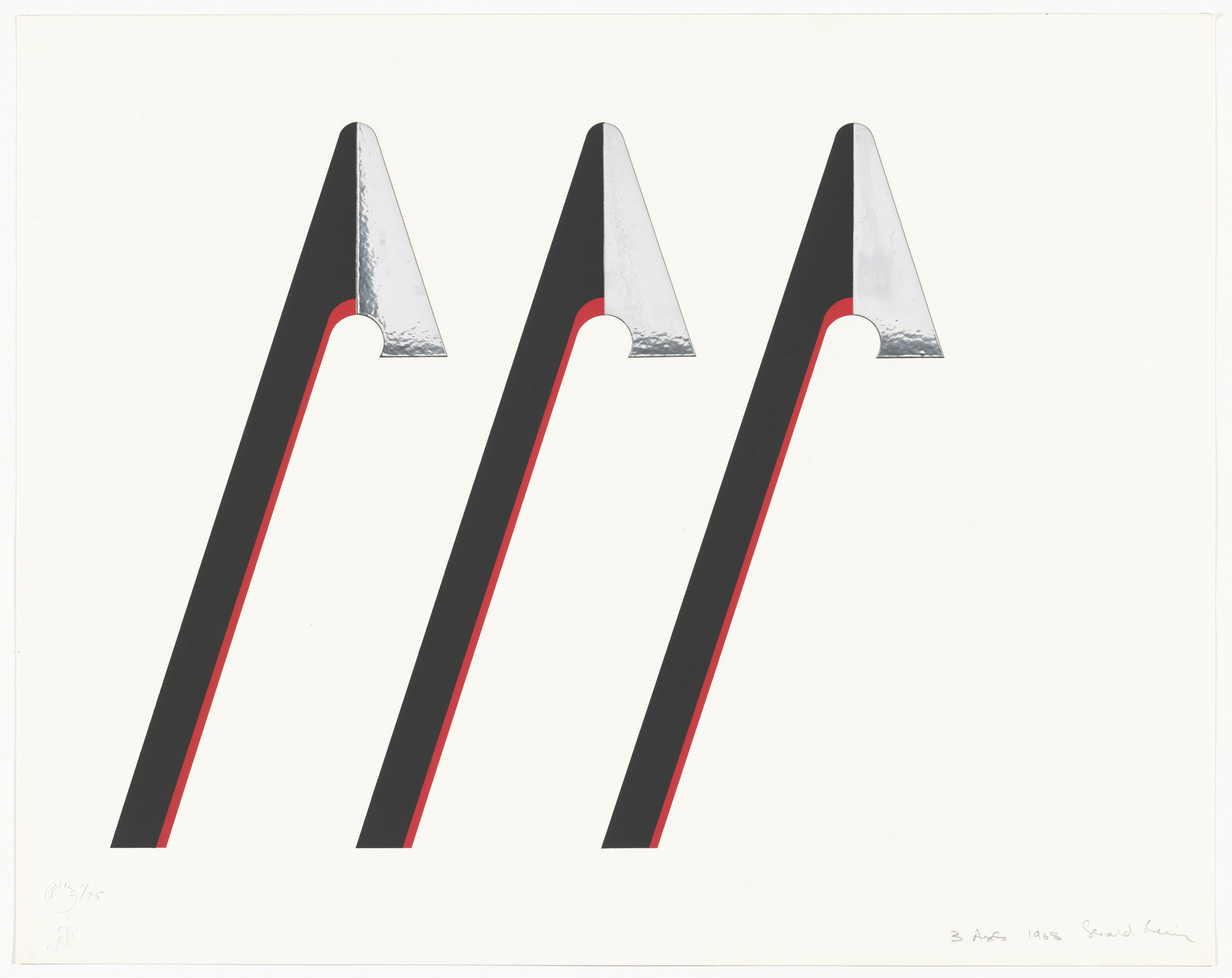 Gerald Laing. Three Axes from Witness