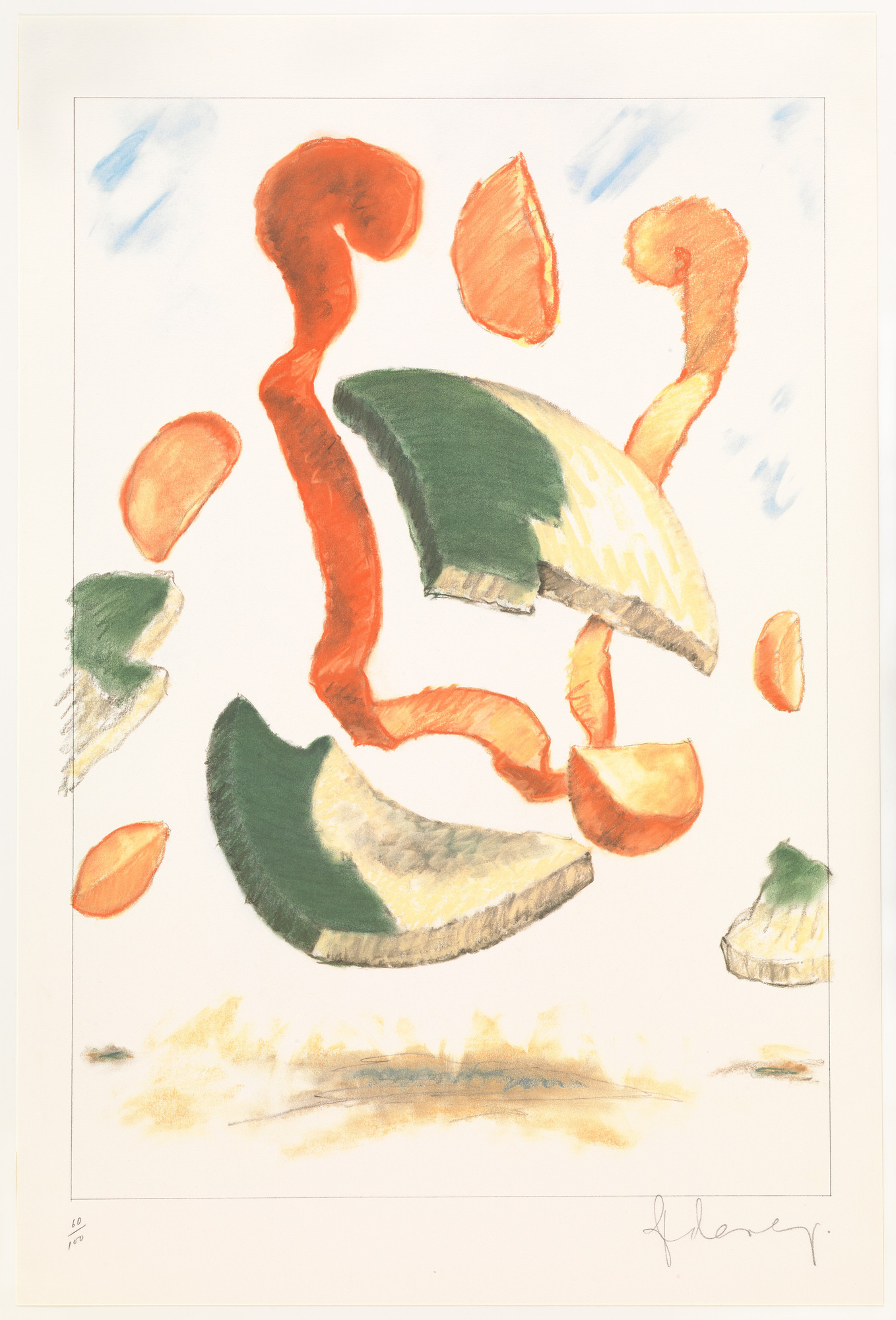 Claes Oldenburg. The Dropped Bowl, with Scattering Slices and Peels–In Advance of the Fountain for Metro-Dade Government Center