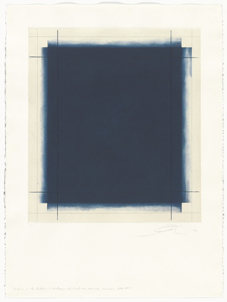 Surface is the Between, Between Vertical and Horizon - Descended Blue No. 4