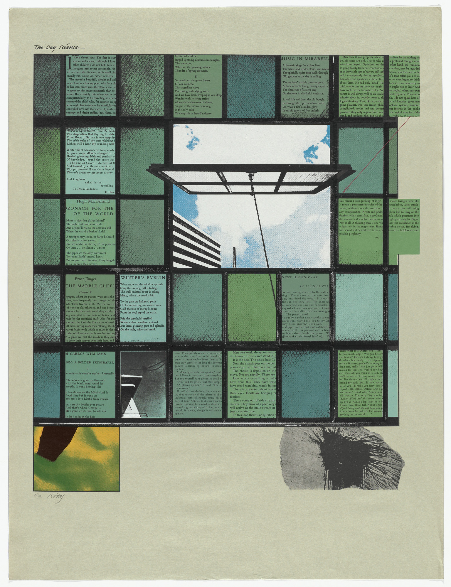 R. B. Kitaj. The Gay Science from the portfolio Mahler Becomes Politics, Beisbol