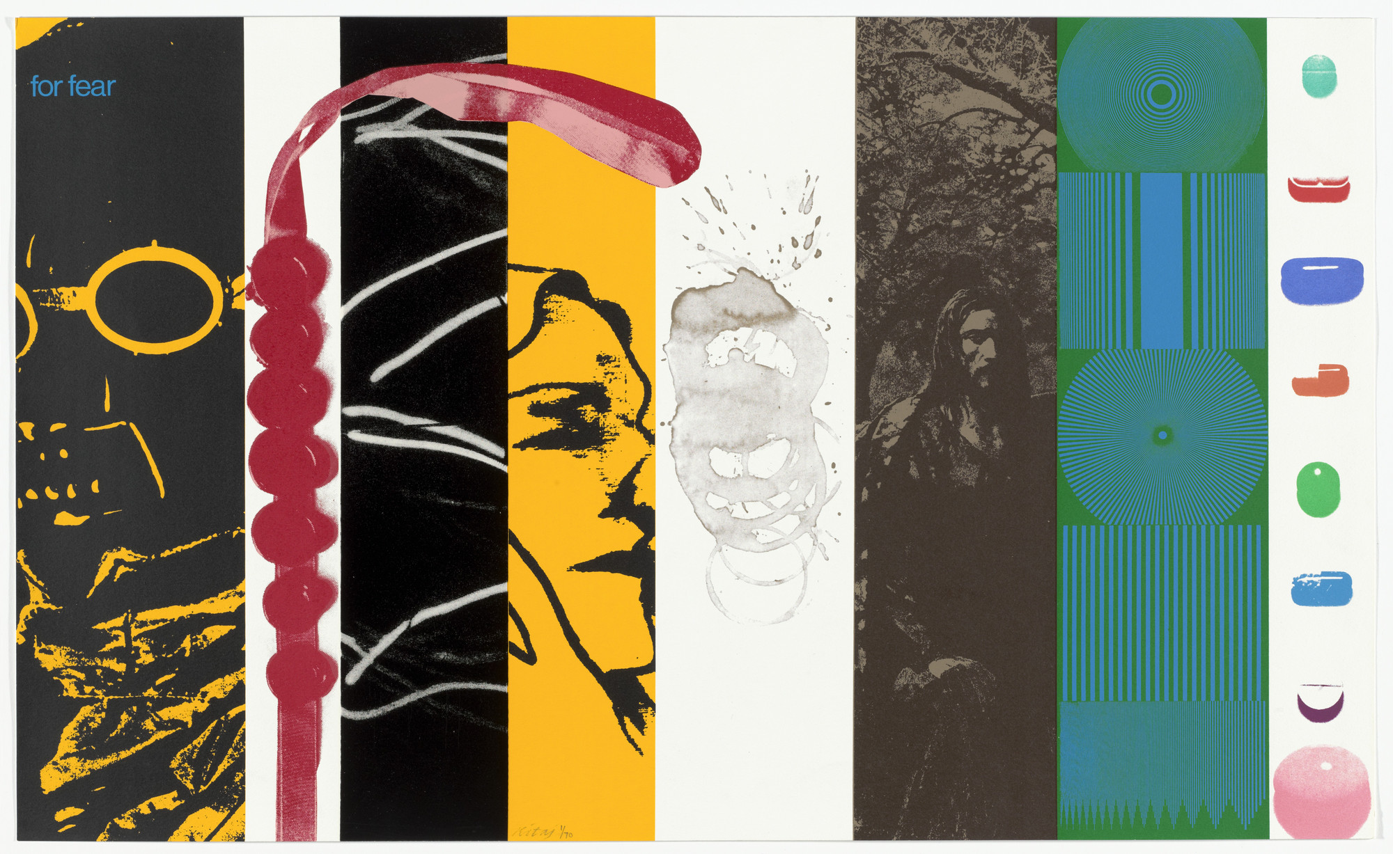 R. B. Kitaj. For Fear from the portfolio Mahler Becomes Politics, Beisbol