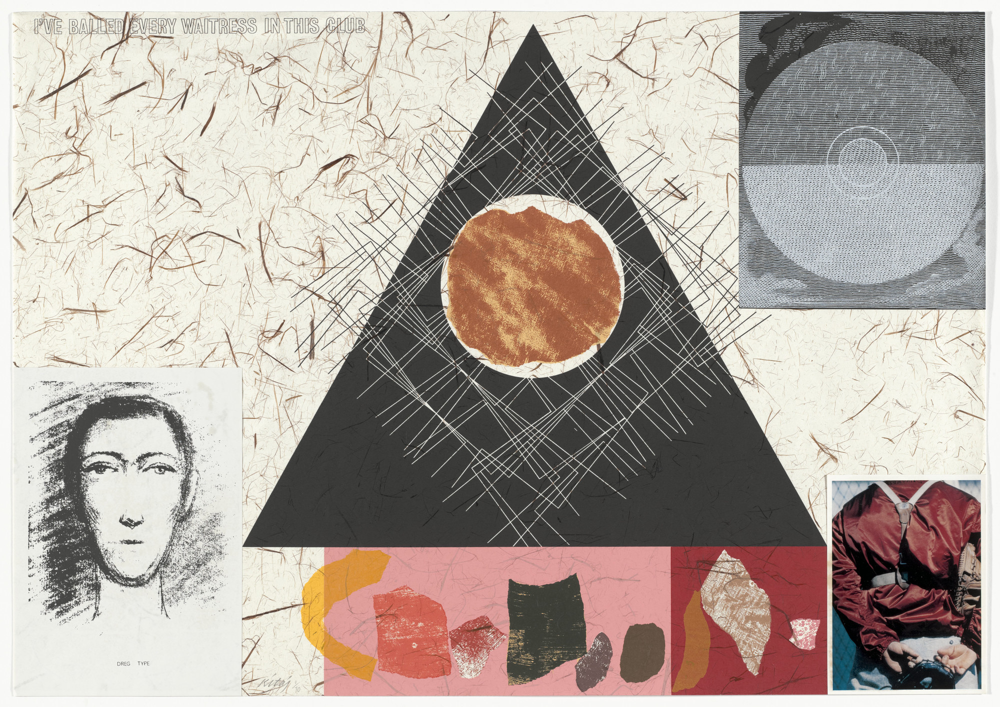 R. B. Kitaj. I’ve Balled Every Waitress in this Club from the portfolio Mahler Becomes Politics, Beisbol