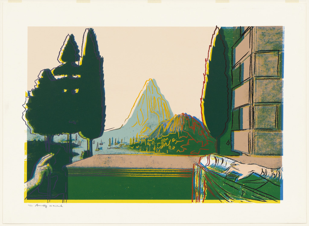 Leonardo da Vinci, The Annunciation 1473 from the series Details of Renaissance Paintings by Andy Warhol