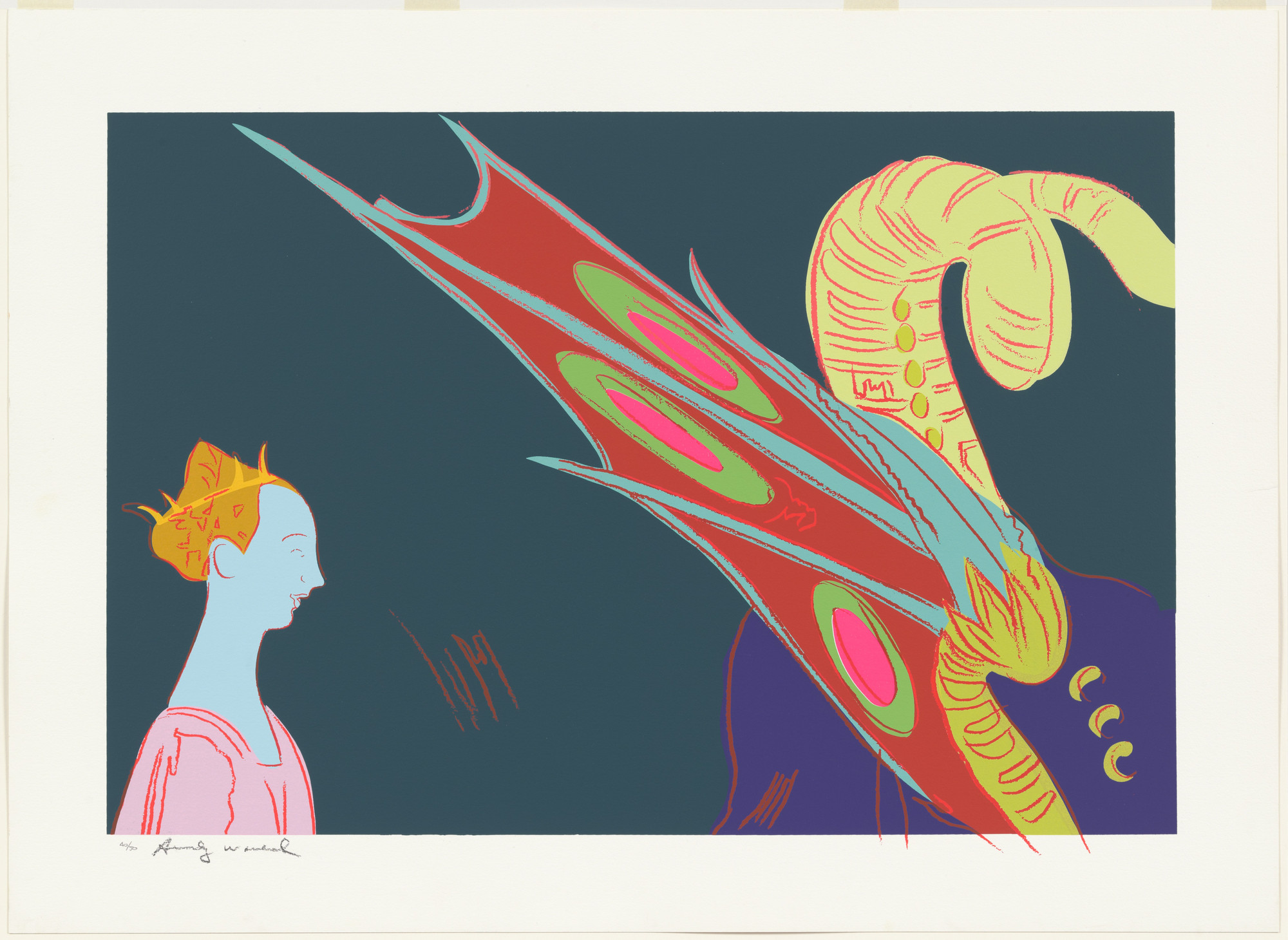 Andy Warhol. Paolo Uccello, St. George and the Dragon 1460 from the series Details of Renaissance Paintings
