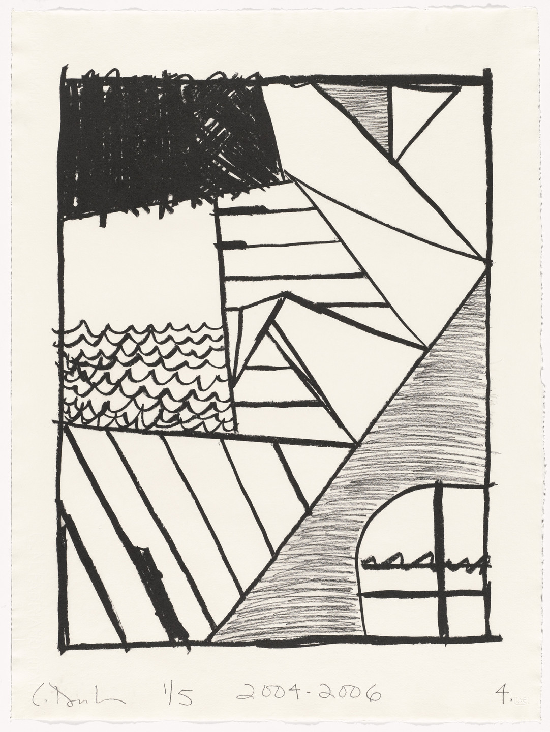 Carroll Dunham. Untitled (4) from Untitled. 2004-06