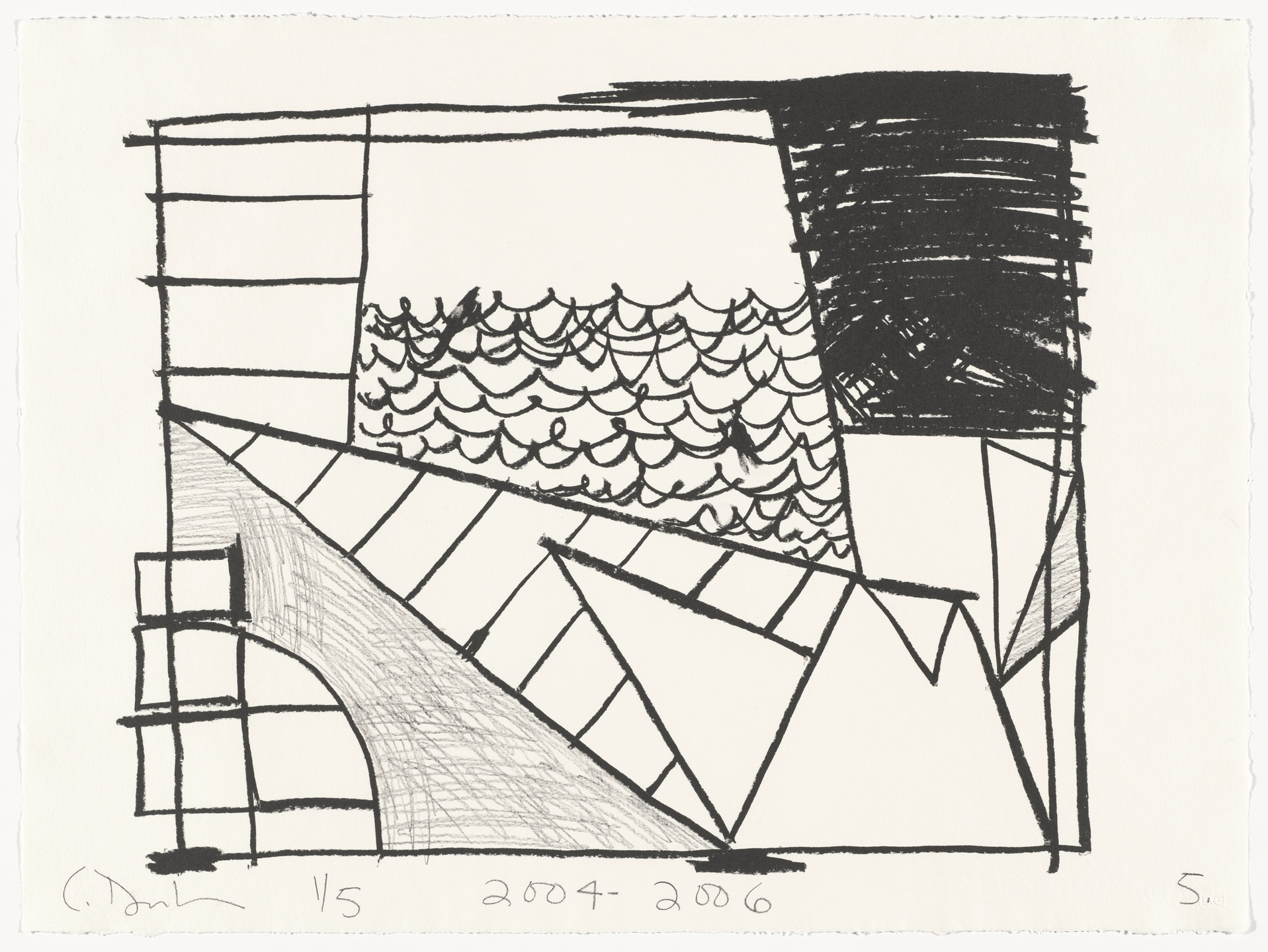 Carroll Dunham. Untitled (5) from Untitled. 2004-06