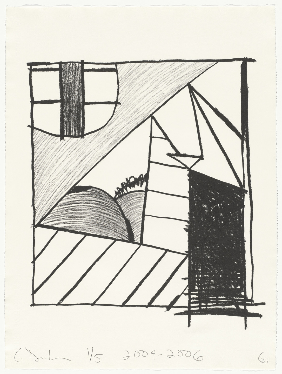 Carroll Dunham. Untitled (6) from Untitled. 2004-06