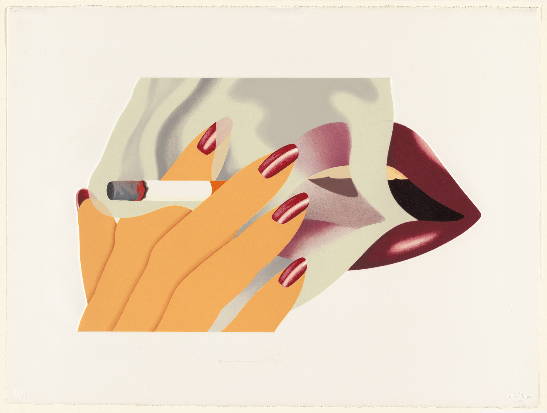 Tom Wesselmann. Smoker (Lithograph). 1976 | MoMA