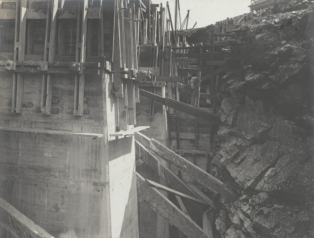 Balboa Terminals. Pier Supports at West end of Unloader Wharf at Coaling Station
