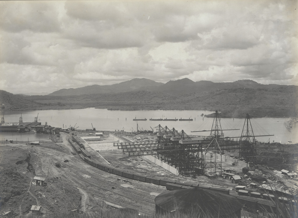 Balboa Terminals. General view of Coaling Point from Sosa Hill