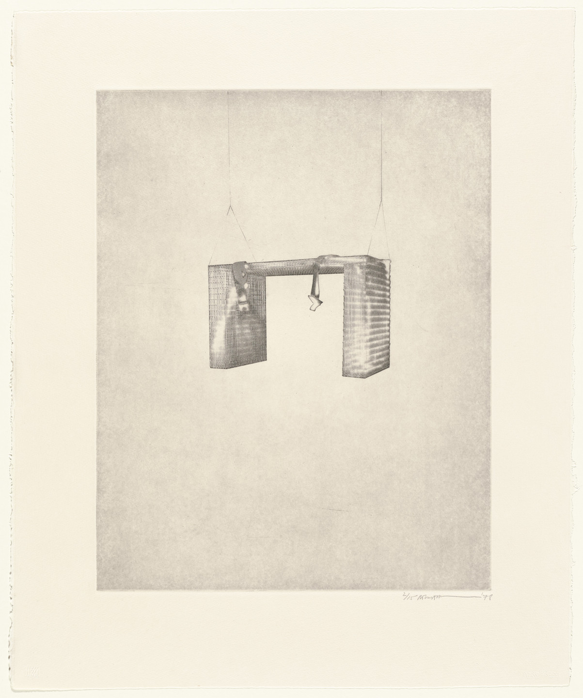 Robert Wilson. Flying Bench. 1977, dated 1978