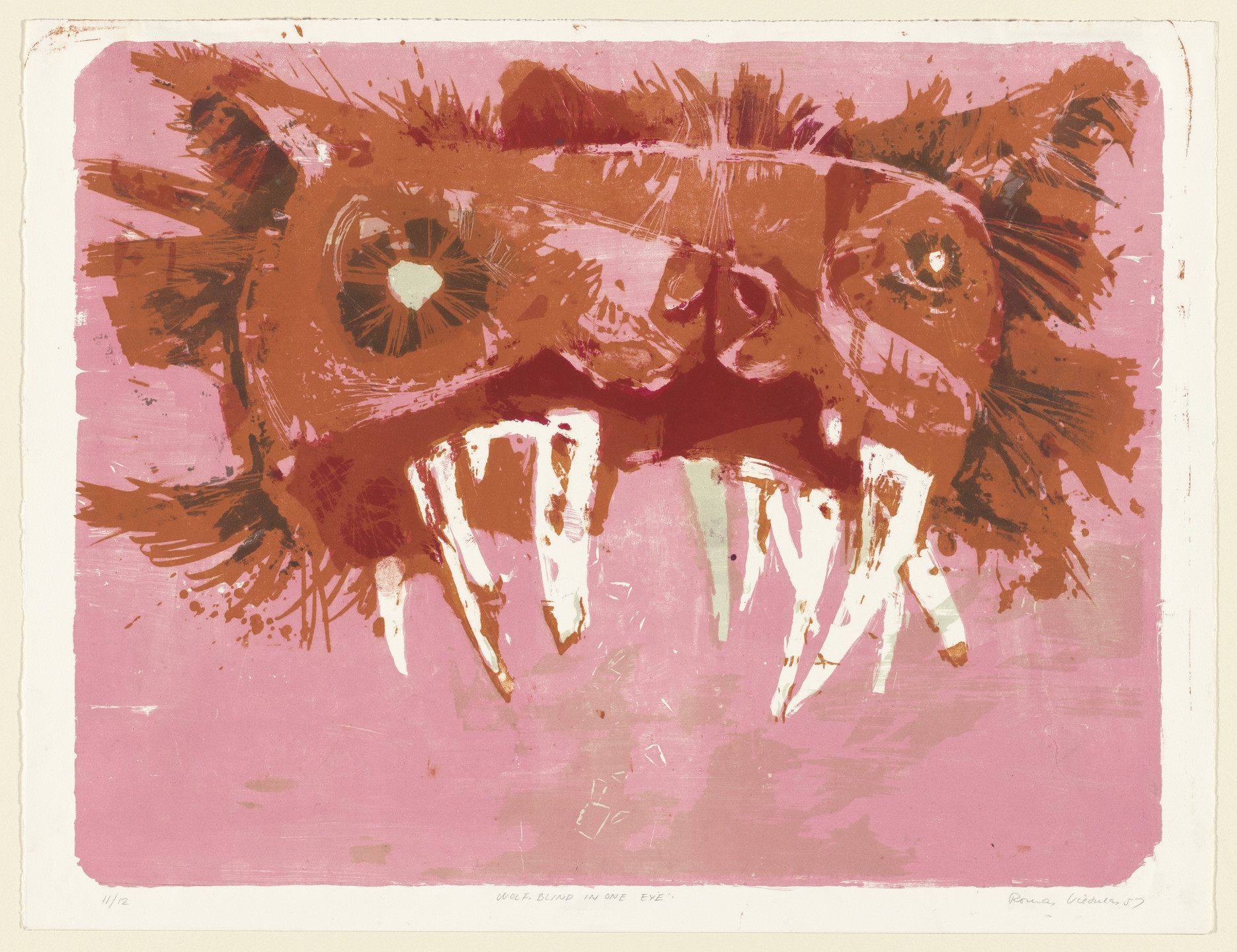 Romas Viesulas. Wolf, Blind in One Eye. 1957