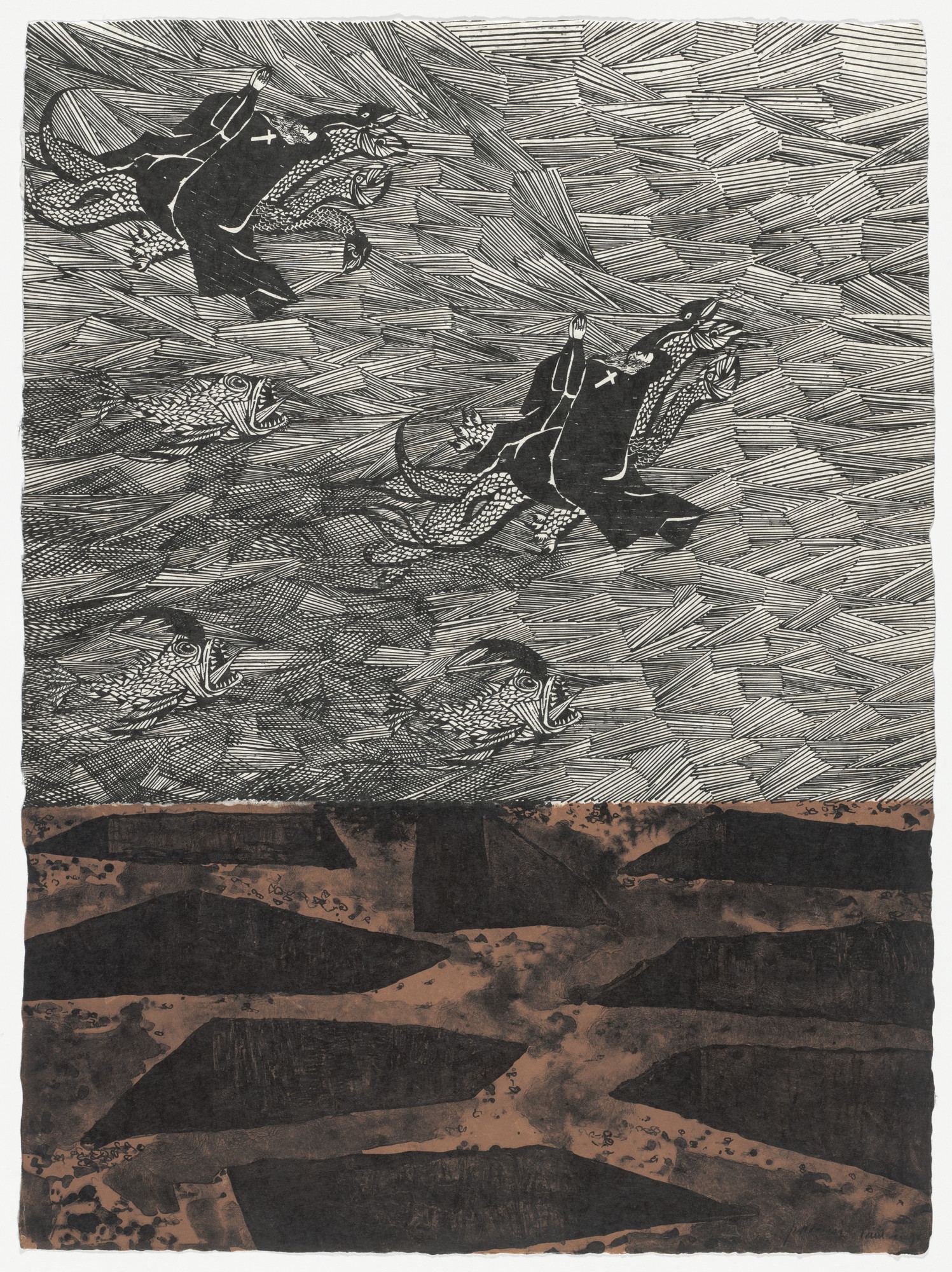 Antonio Frasconi. Monster (plate, folio 11) from Oda a Lorca