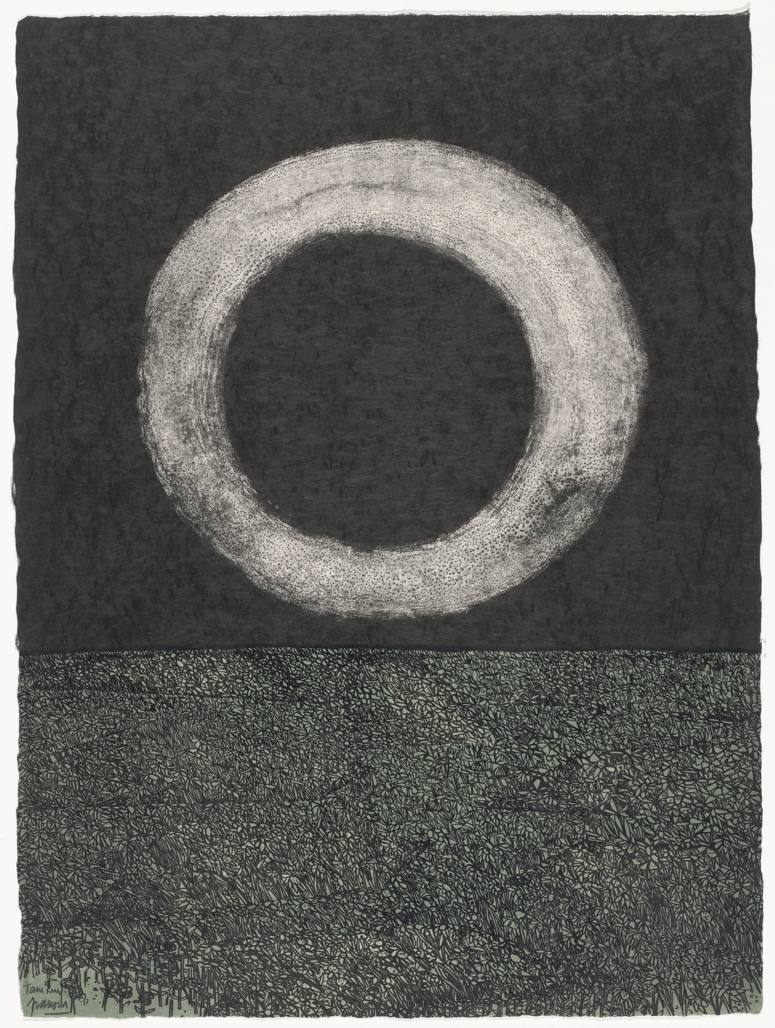 Antonio Frasconi. Moon (plate, folio 14) from Oda a Lorca