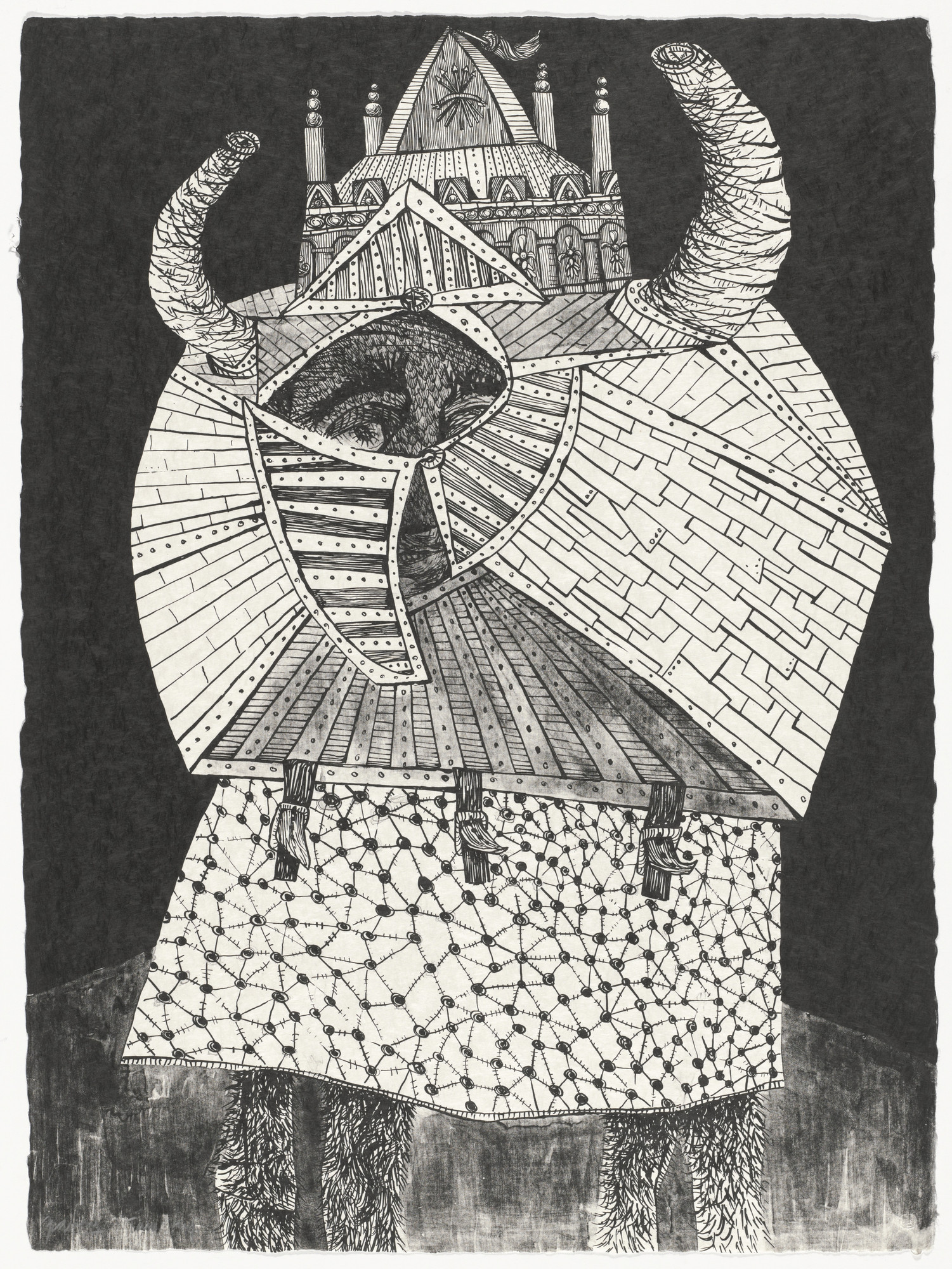 Antonio Frasconi. Franco II (plate, folio 10) from Oda a Lorca