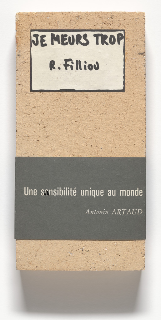 Je meurs trop, Robert Filliou, 1977