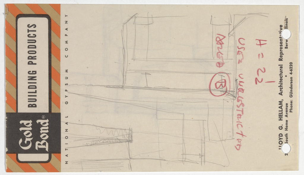 Battery Park Apartment Buildings Project, New York, NY (Site plan sketch with notes)