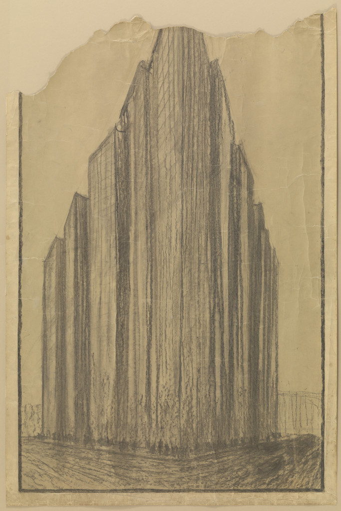 Friedrichstrasse Skyscraper Project, Berlin-Mitte, Germany (Perspective)