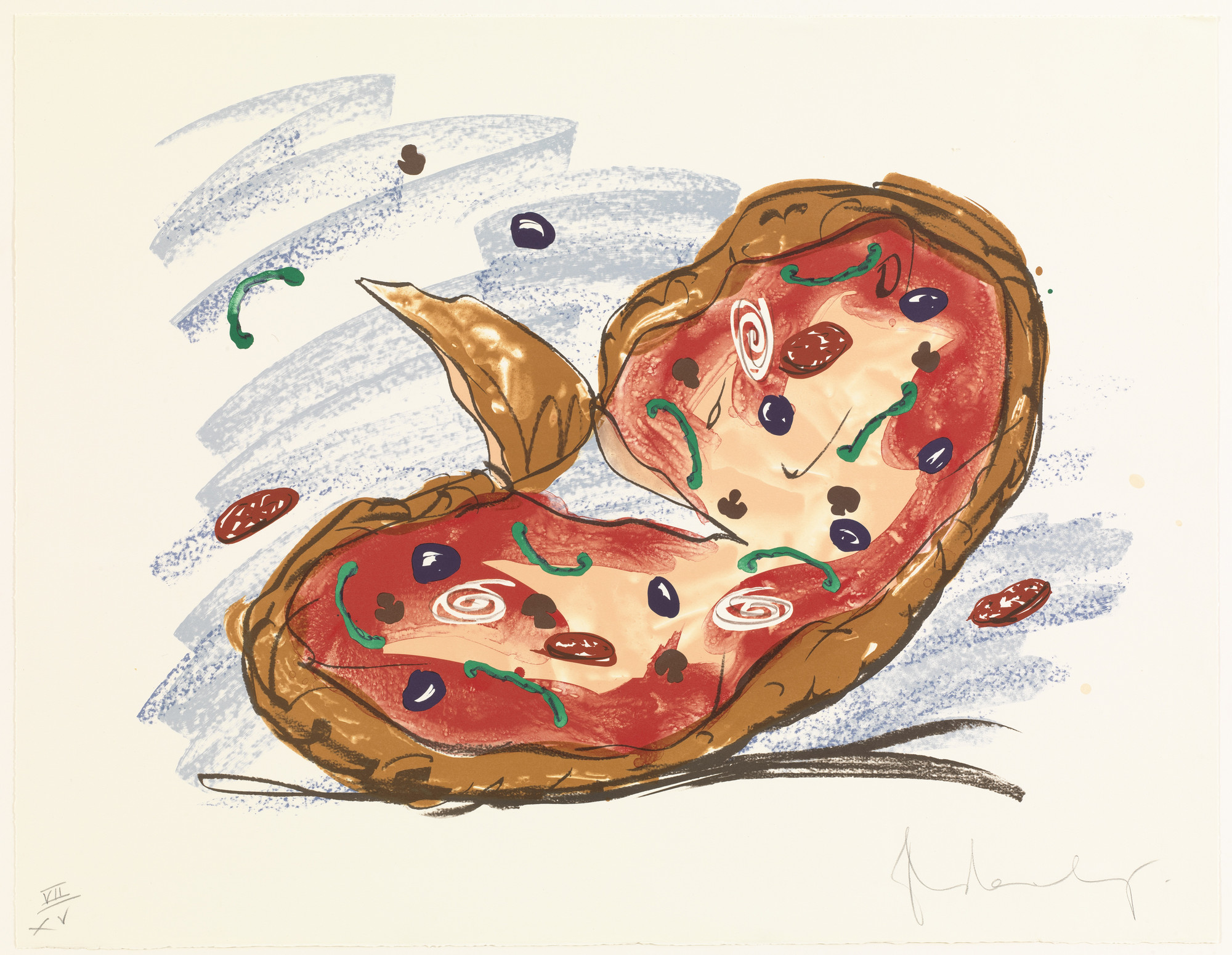 Claes Oldenburg. Pizza / Palette. 1996 | MoMA