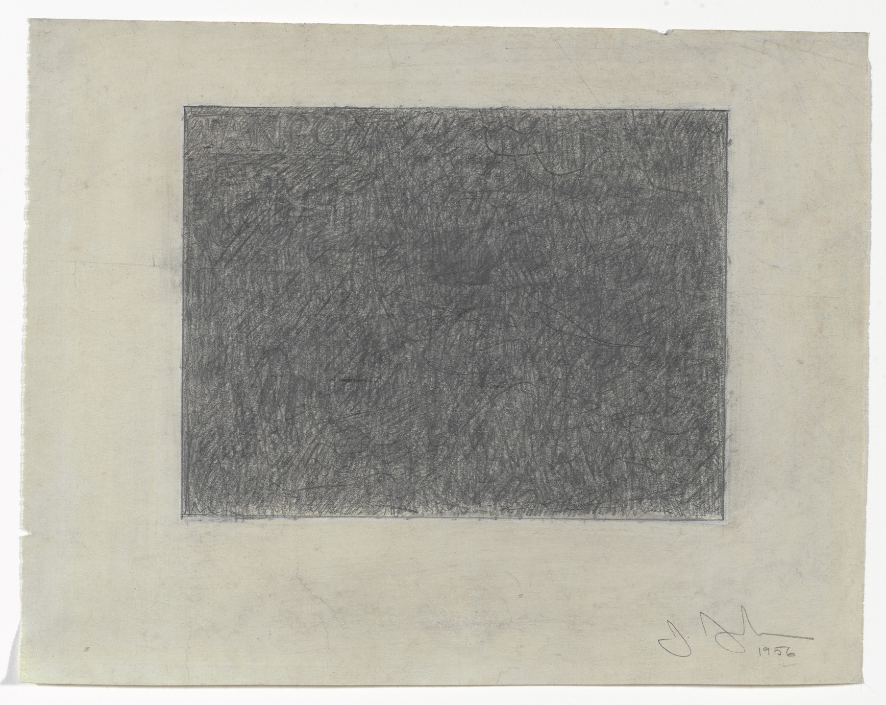 Jasper Johns. Tango. 1956