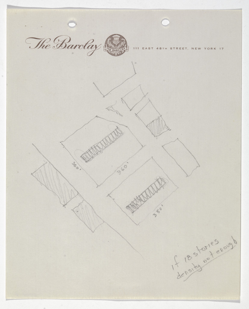Battery Park Apartment Buildings Project, New York, NY (Site plan sketch)