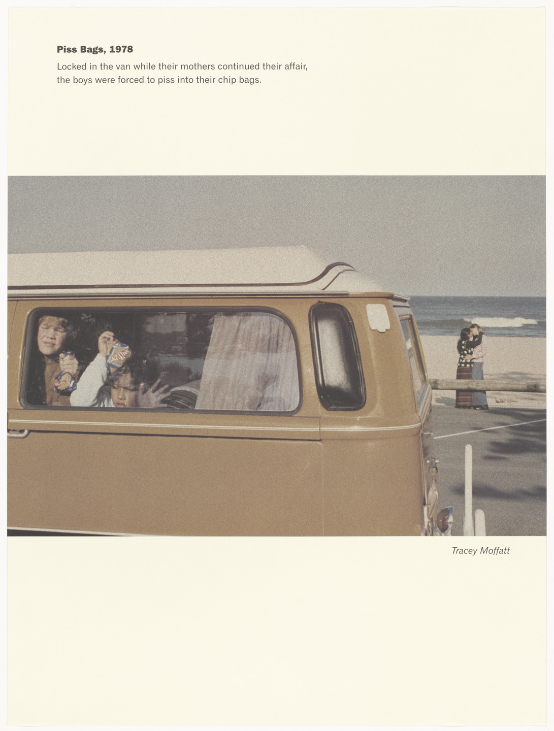 Tracey Moffatt. Piss Bags, 1978 from Scarred for Life, II. 1999